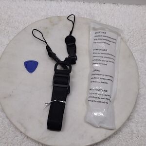 Black Shoulder Strap Adjustable 28"-53 3/4" Long x 1" Wide # 0-27